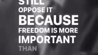 “Freedom is more important than prosperity.”