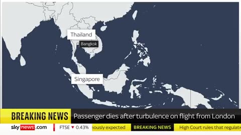 Severe turbulence leaves one dead _ multiple injured on London to Singapore flight Sky News