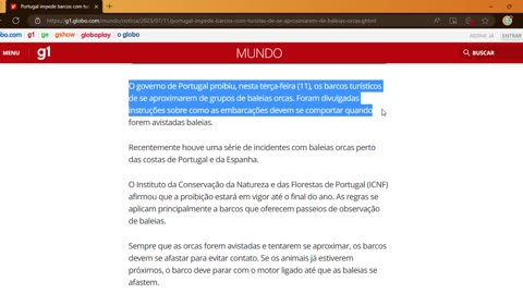 Portugal impede barcos com turistas de se aproximarem de baleias orcas.mp4