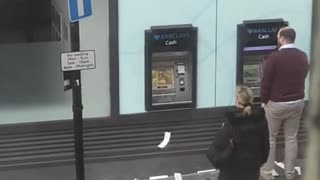 People confused as london ATM spits out paper for a really long time