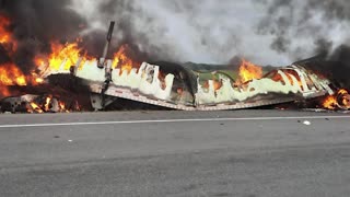 At least 13 killed in fiery highway crash in Mexico