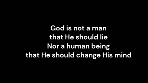 Is He Faithful? Numbers 23:19-22