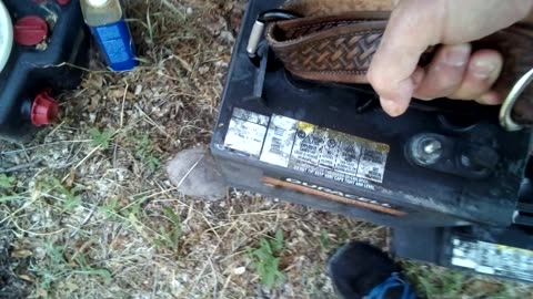 Easy way to get out 6 volt RV Batteries.