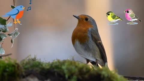 CUTE BIRD 🕊️ EATING GRAINS ON THE BRANCH