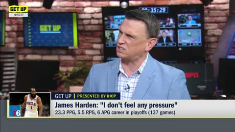 JWill has a HEAD IN HANDS moment when talking James Harden | Get Up