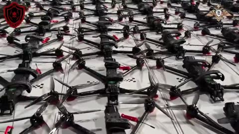 Drone collection in Russian style. A gift to the Nazis in Ukraine