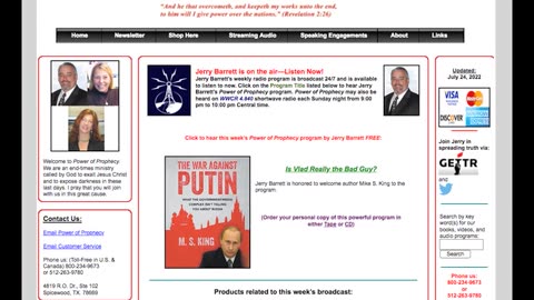 THE UKRAINE WAR FRAUD - POWER OF PROPHECY- JULY 24 2022 - JERRY BARRETT WITH MIKE S. KING