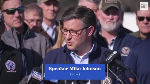 Speaker Mike Johnson and GOP DelegationDeliver Remarks on Border Security in Texas