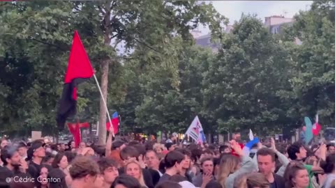 Pro Anti Fascist people in France dont accept the elections