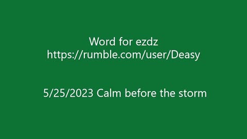 Calm before the storm word and different words to Riders on the Storm Call it calm before the storm.