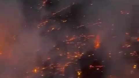 Ongoing forest fire in mexico