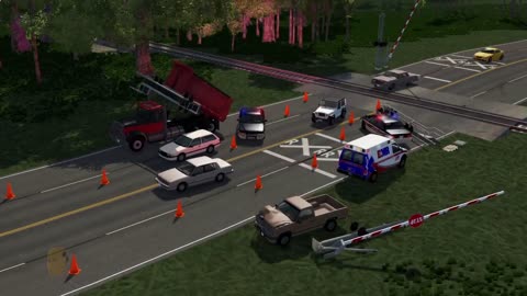 Train Close Calls & Near-Miss Accidents 4 BeamNG.drive