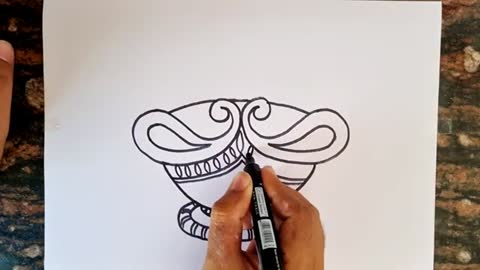 Diwali Diya Drawing // Diwali Drawing // Easy Drawing