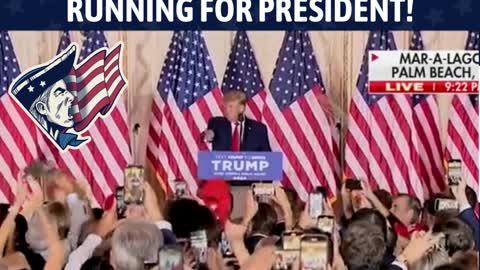 HISTORIC MOMENT: Donald Trump Announces His Run For President In 2024!