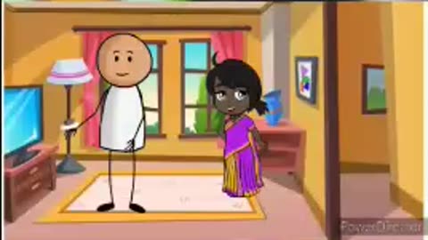 Indian cartoon animated comedy video