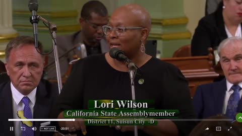 Ca State Rep. Lori Wilson, who authored the bill that will take custody of children from parents