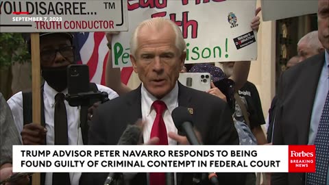 Peter Navarro Lambasts Biden DOJ, Talks Possible Prison Sentence After Guilty Ve