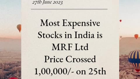 MRF SHARE FACTS