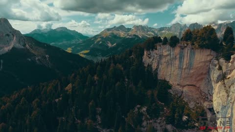 4K HD Ⅰ aerial photography of the Italian Alps