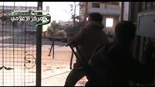 🔫 FSA Fighter's Recoil Struggle | Clashes in Al-Shaykh Maskin | 1/15/2014 | RCF