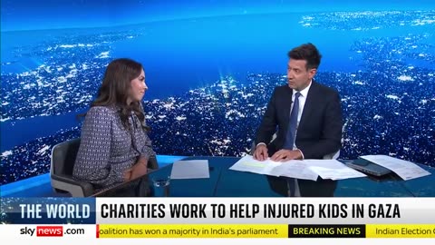 Live Charities urge UK to help injured Gazan children _ Israel-Hamas War Sky News