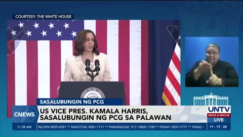 US VP Harris, sasalubungin sa Palawan at bibigyan ng briefing sa estado ng maritime ops