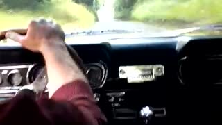 Mustang drive on Irish country roads
