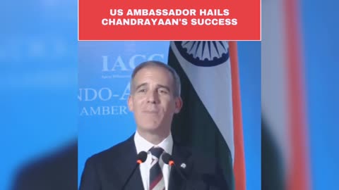 US Ambassador Congratulates India On ISRO's Chandrayaan-3 Mission #shorts #us #isro news #news