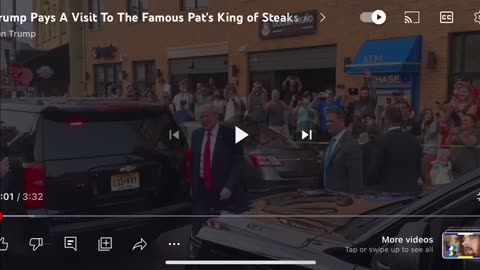 Trump at Pats Steaks in South Philly