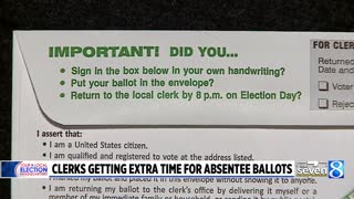 Clerks getting extra time for absentee ballots