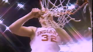 March 30, 1987 - Indiana Coach Bob Knight and Hoosiers Celebrate After National Championship