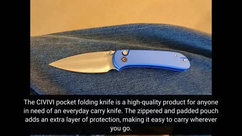 Buyer Reviews: CIVIVI Pocket Folding Knife- Button Lock Knife with Thumb Stud Opener for EDC, 2...