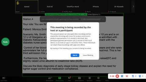 ST4.Talk to a 22 year old lady with uncontrolled T1DM with HBA1C 10 and microalbuminuria