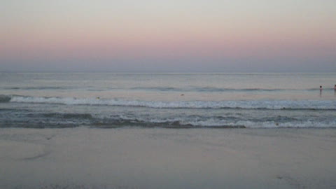 WAVES AT SUNSET - BRADLEY BEACH, NJ (New Jersey Shore Ocean View Travel)