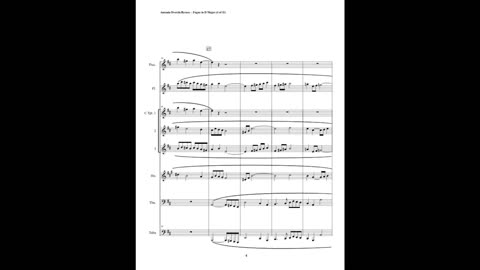 Antonin Dvorák – Fugue in D Major (Brass Sextet + Piccolo & Flute)