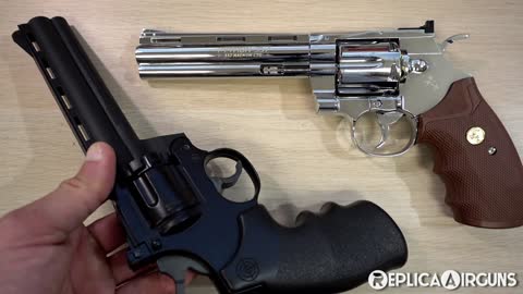 Umarex Colt Python 357 Magnum Chrome CO2 BB Revolver Table Top Review
