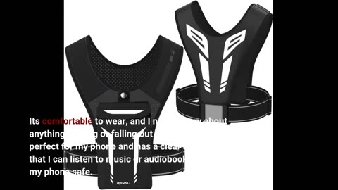 Buyer Feedback: REVALI Running Vest, USA Original Patent, Zip Reflective Running Vests with 500...