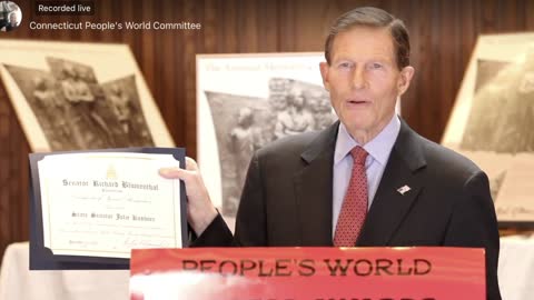 Dem. Sen. Blumenthal Thanks Communists for 'Many, Many Years of Support'