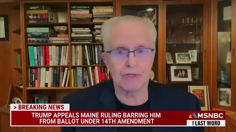 Laurence Tribe obliterates Trump's Maine ballot challenge argument