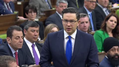 Pierre Poilievre grills Trudeau over stabbings. Trudeau talks about banning guns.