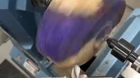 Woodturning Deep purple