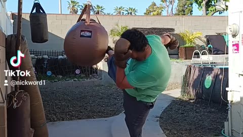 100 Pound Wrecking Ball Bag Workout Part 10