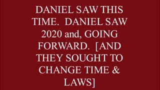 DANIEL SAW THIS TIME: DANIEL SAW 2020 and, GOING FORWARD-->