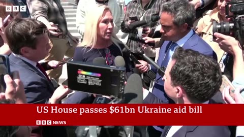 Russia-Ukraine war: US House passes crucialaid deal worth $61bn | BBC News