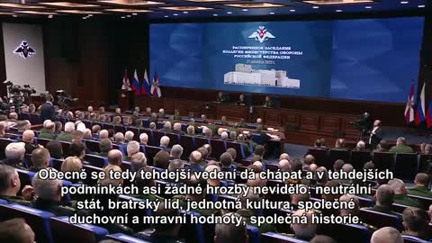 Vladimir Putin - výroční rada ministerstva obrany 2. část