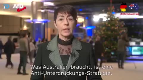 Christine Anderson of the E.U. Parliament answers cries for help from Australia.