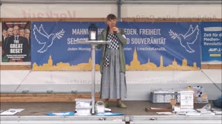 Eröffnung VEIT, Kleine Andacht KATRIN, Werbung VEIT - BAUTZEN, Kornmarkt, 05 06 2023, 122. MAHNWACHE