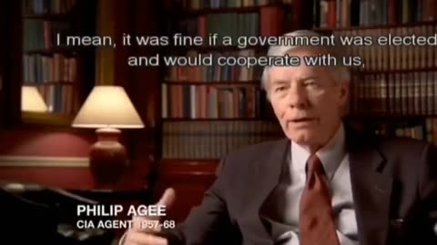 🤔CIA veteran Philip Agee candidly admitted that no one in the CIA cares about democracy.