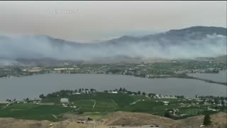 Residents in Osoyoos, British Columbia flee as U.S. wildfire crosses border