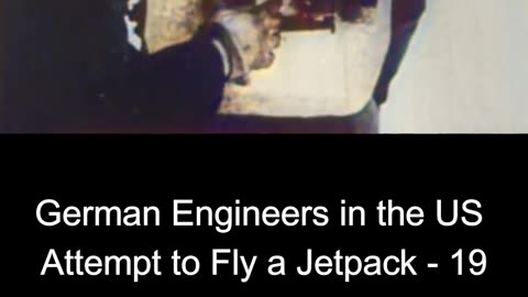 German Engineers in the US Attempt to Fly a Jetpack - 1950s Adventure COLOURIZED 🇩🇪🚀🎥